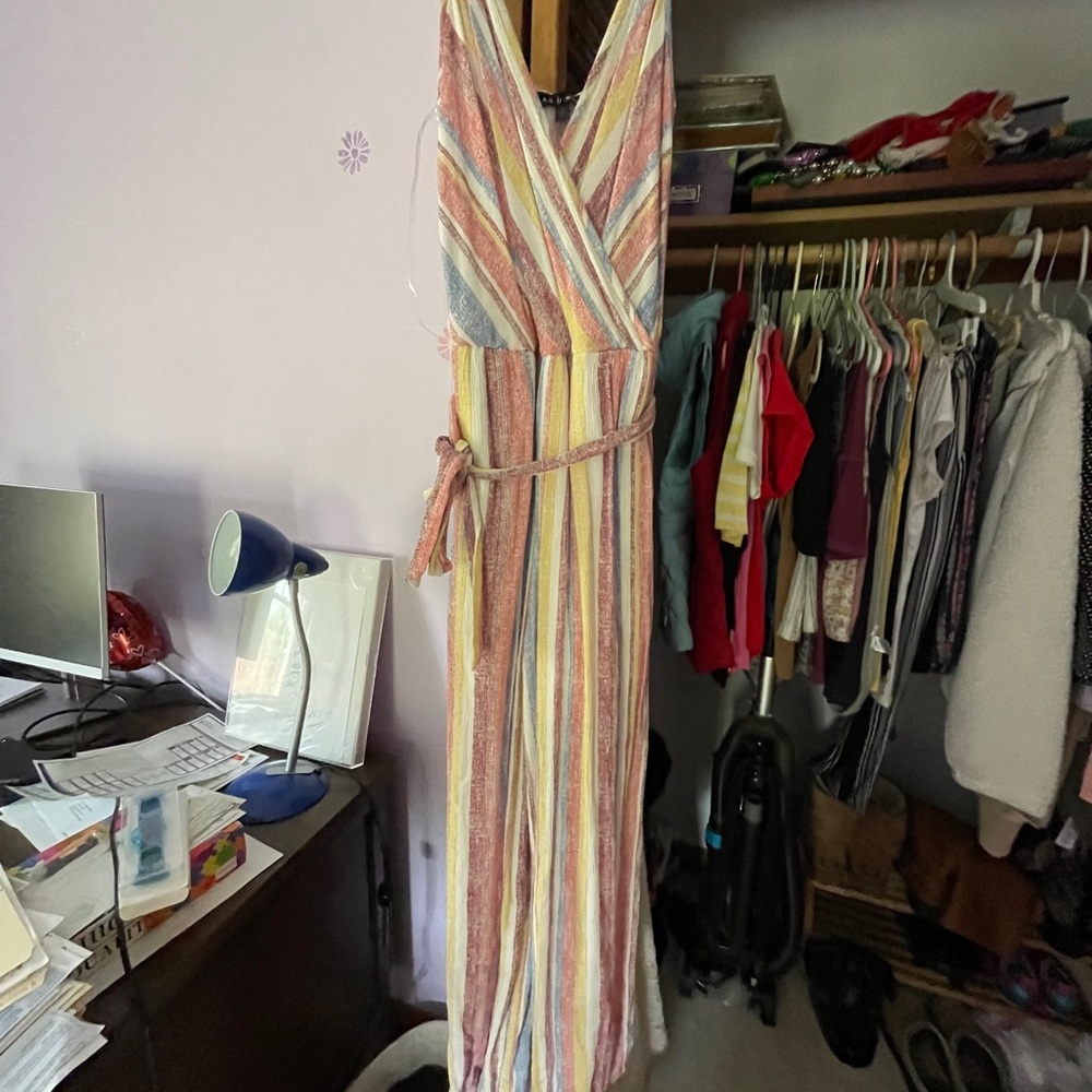 Stripe Jumpsuit